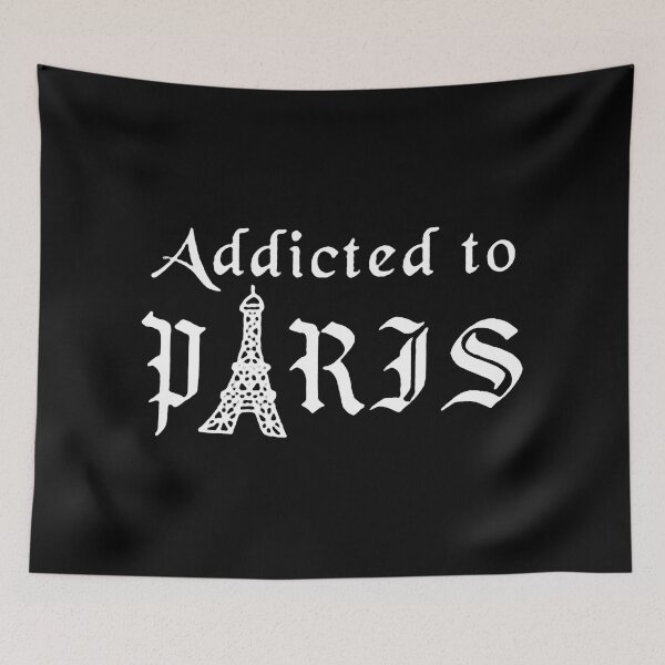 Item preview, addicted to paris	 designed and sold by Funny Tee.