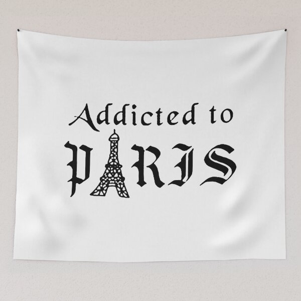 Item preview, addicted to paris	 designed and sold by Funny Tee.