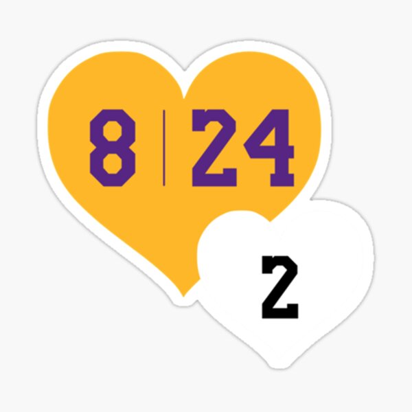 Kobe Bryant et Gianna Bryant 8 24 2 Sticker