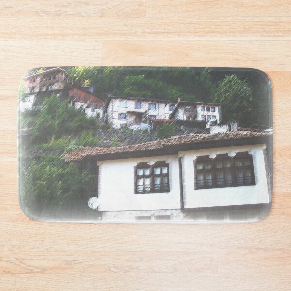 Item preview, Vivid Photo of Bulgarian Old Mountain Houses designed and sold by LuckyKermit.
