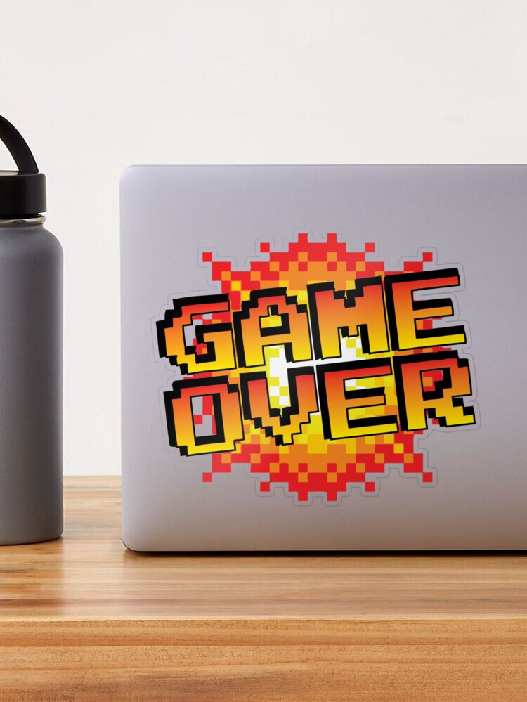 Game Over Pixel Sticker by created by South for iOS & Android