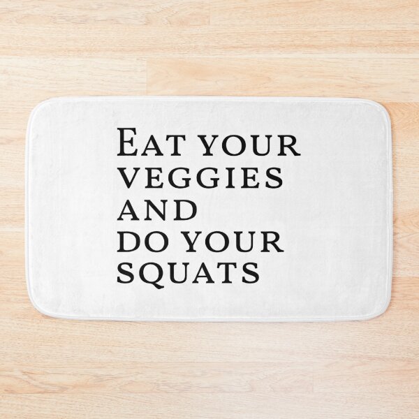 Item preview, Eat your veggies and do your squats, Vegan, Workout designed and sold by cyhdesign.