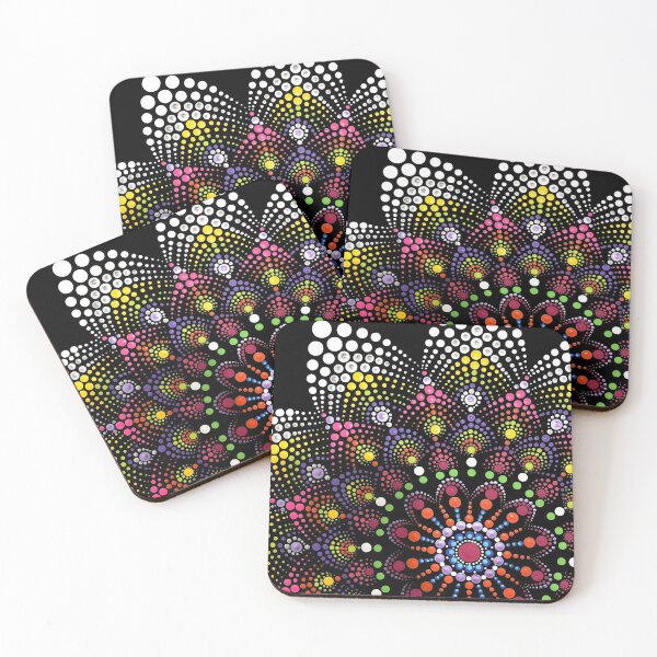 Item preview, Multicolored Party Mandala  designed and sold by DotLovingSue.
