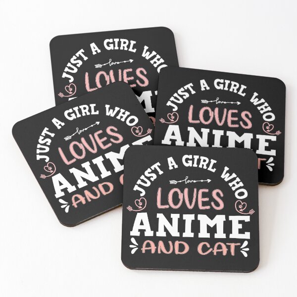 Item preview, Just a Girl Who Loves Anime and Cat, Gift for anime and cat lovers girl designed and sold by KO-Design.