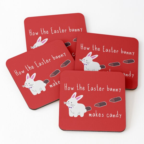 Item preview, How does the Easter Bunny make candy funny designed and sold by Happy Puppy Print On Demand.