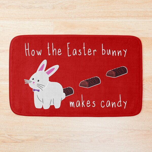 Item preview, How does the Easter Bunny make candy funny designed and sold by Happy Puppy Print On Demand.
