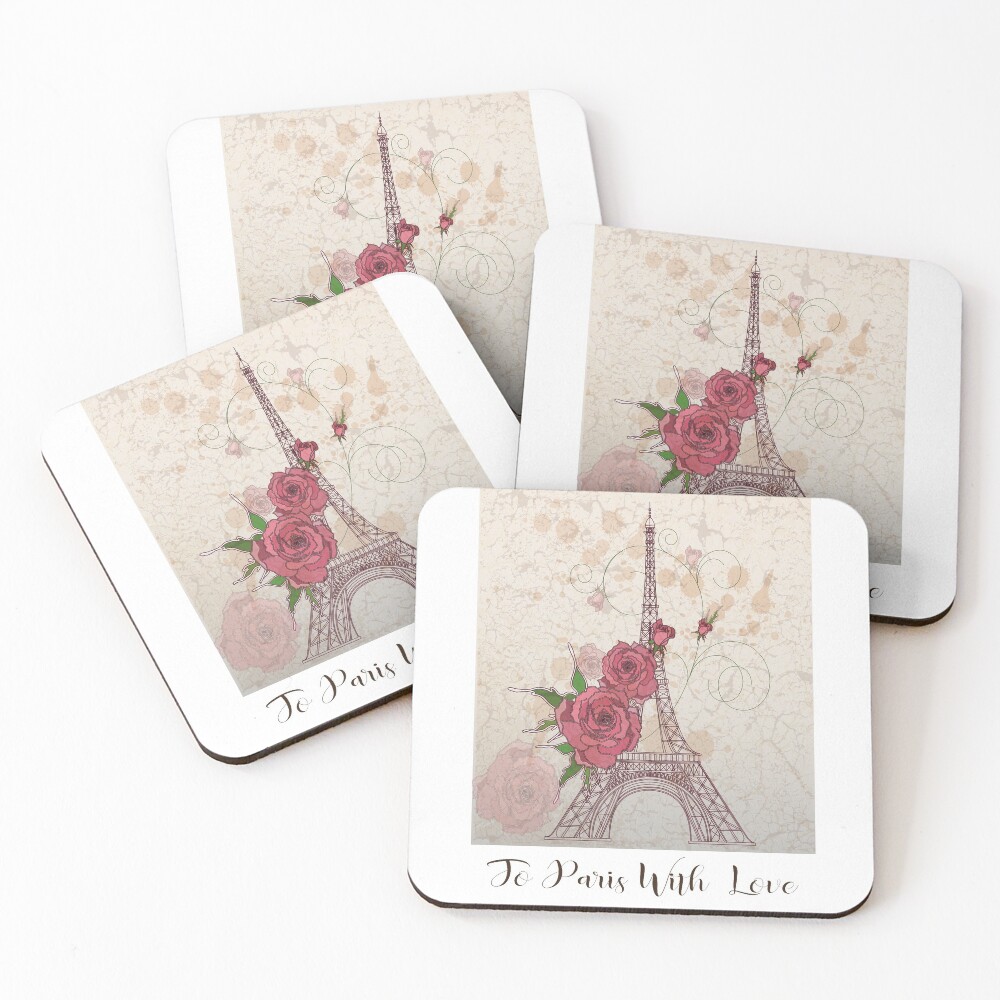 addicted to paris Coasters (Set of 4)