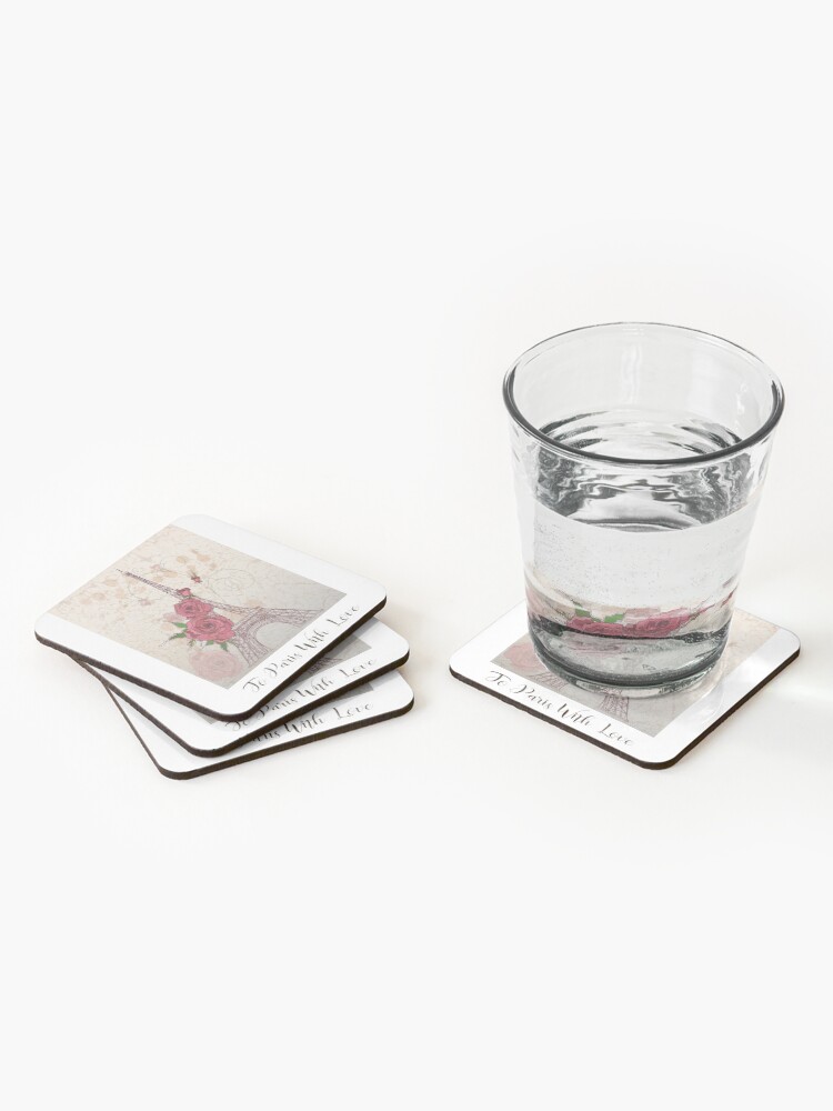 Alternate view of addicted to paris Coasters (Set of 4)
