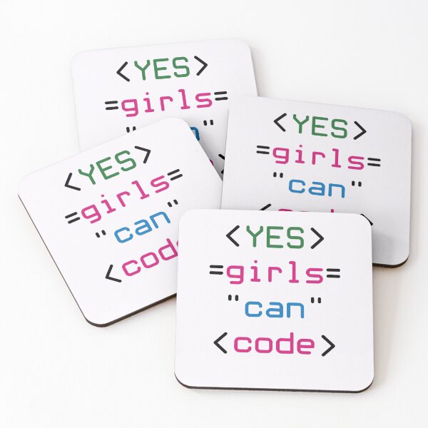 Item preview, Yes Girls Can Code Coding Code Programming Programmer designed and sold by jaygo.