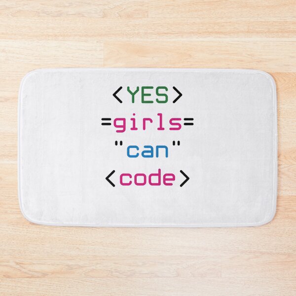 Item preview, Yes Girls Can Code Coding Code Programming Programmer designed and sold by jaygo.