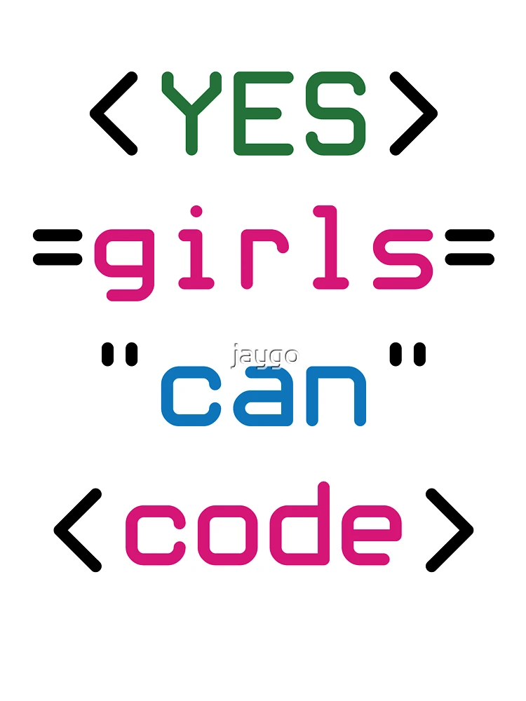 Thumbnail 7 of 7, Oversized T-Shirt, Yes Girls Can Code Coding Code Programming Programmer designed and sold by jaygo.