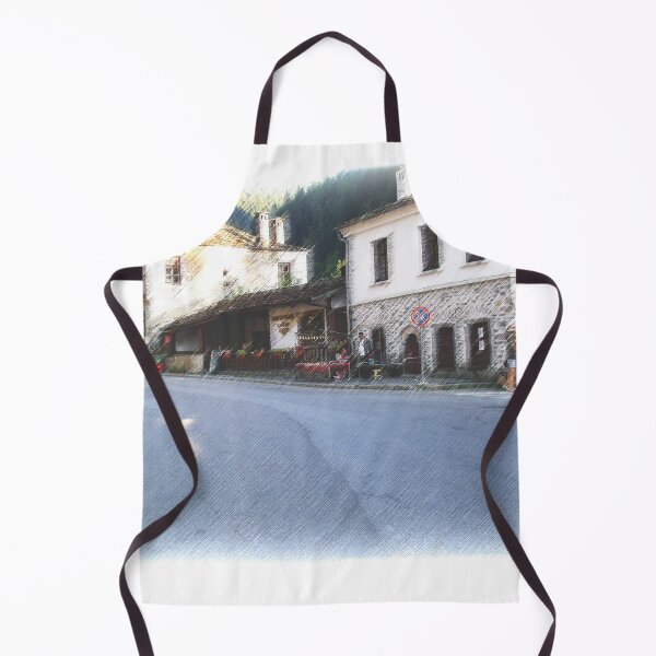 Item preview, Sunny Photography of Bulgarian Road With Houses designed and sold by LuckyKermit.