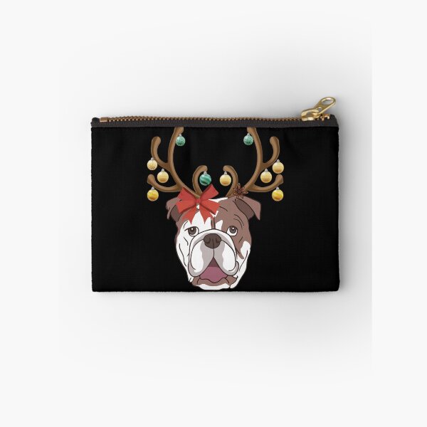Item preview, Bulldog con astas para Navidad designed and sold by frischmanjose.