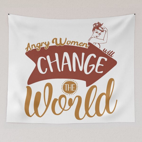 Item preview, Angry Women Will Change The World - Feminism Design designed and sold by Giacob.