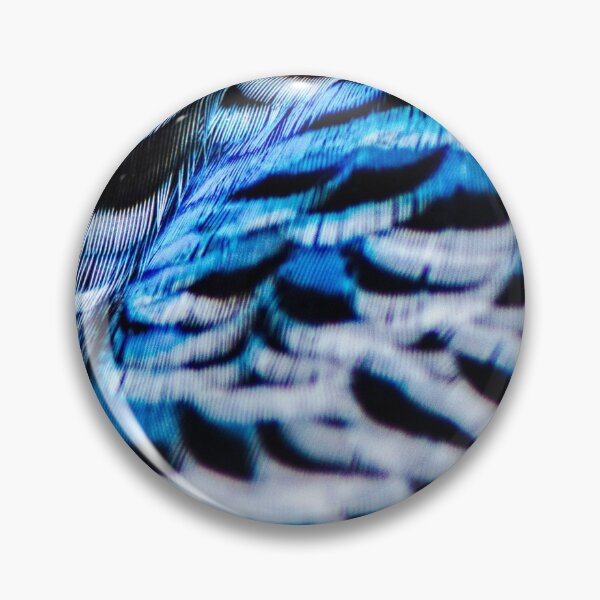 Item preview, Budgie feathers, plumage, close up. Blue, black and white  designed and sold by JellyBeenzz.