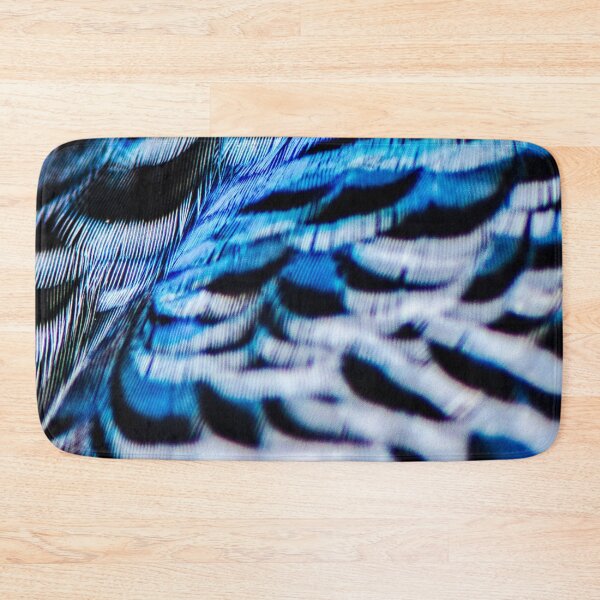 Item preview, Budgie feathers, plumage, close up. Blue, black and white  designed and sold by JellyBeenzz.