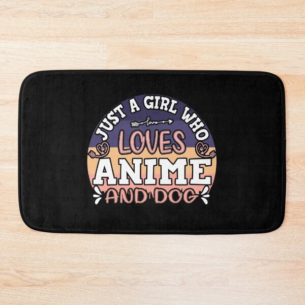 Item preview, Just a Girl Who Loves Anime and Dog , Lovely gift for Anime and Dog lovers girl designed and sold by KO-Design.