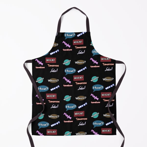 Item preview, What where how hey when maybe later tomorrow somehow  designed and sold by WORDtoARTwork.