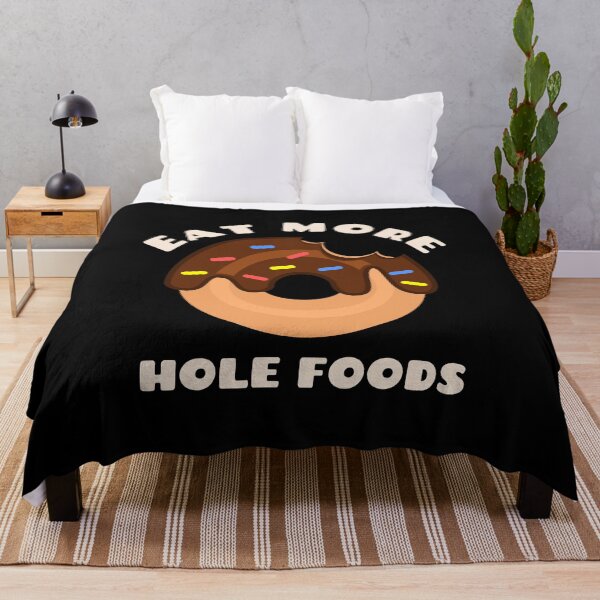 Item preview, Eat More Hole Foods Doughnut Pun Funny Cute Food Humor designed and sold by sillyquestions.
