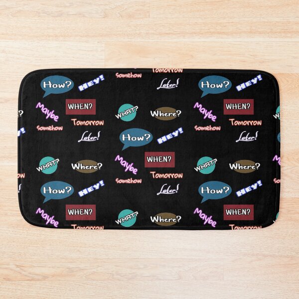 Item preview, What where how hey when maybe later tomorrow somehow  designed and sold by WORDtoARTwork.