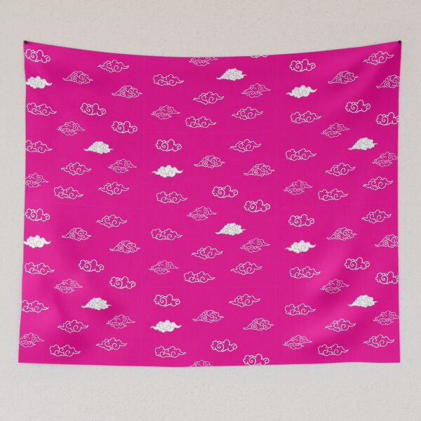 Item preview, Japanese Wind Clouds | Japanese Wind Clouds Graphic on pink background designed and sold by WilsonCreekArts.