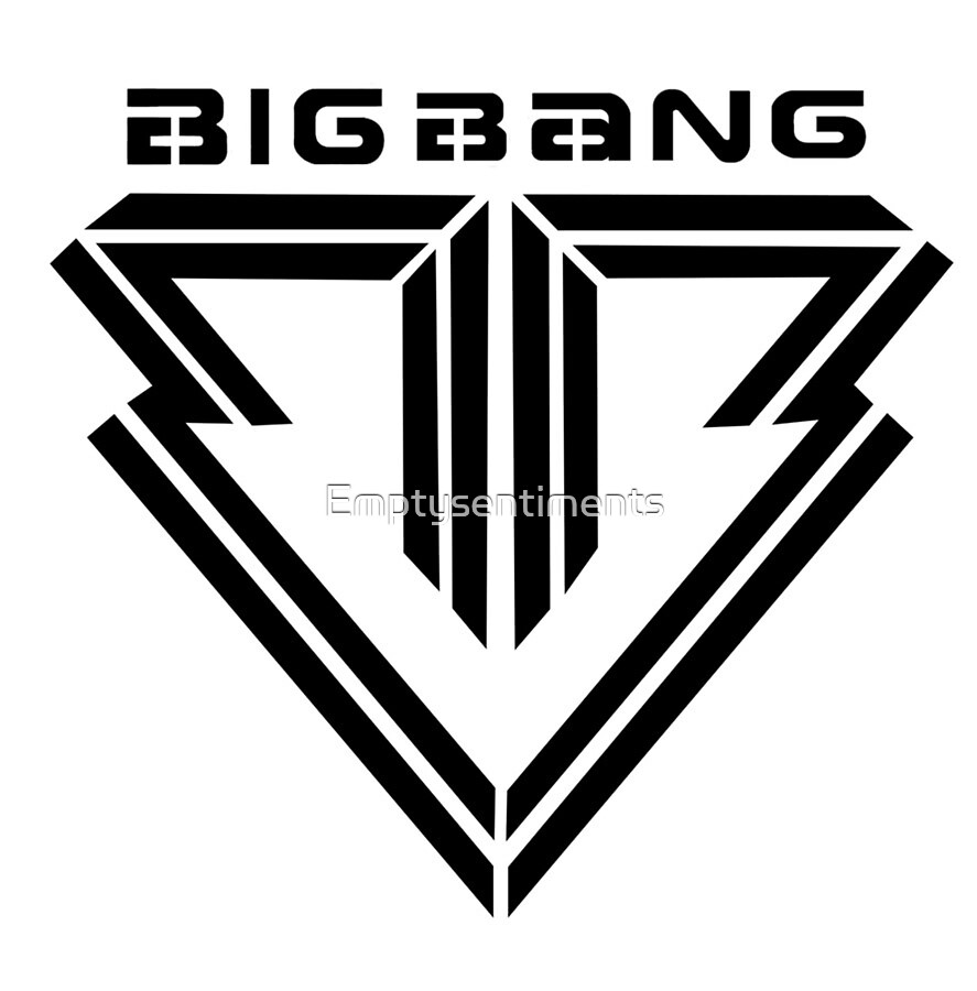 "Big Bang Alive Logo Black" by Emptysentiments | Redbubble