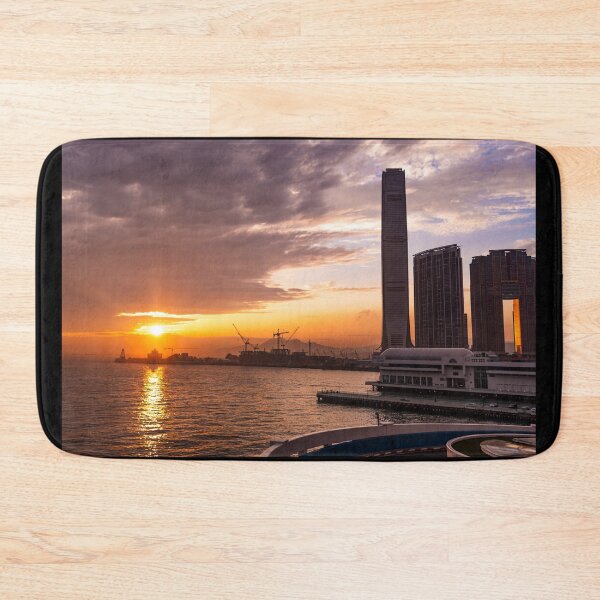 Item preview, Sunset Harbour City Port in Hong Kong designed and sold by TinyOwlsFoto.