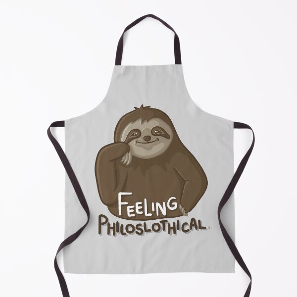 Item preview, Feeling Philoslothical Funny Sloth Cartoon Pun Digital Illustration designed and sold by AlmightyClaire.