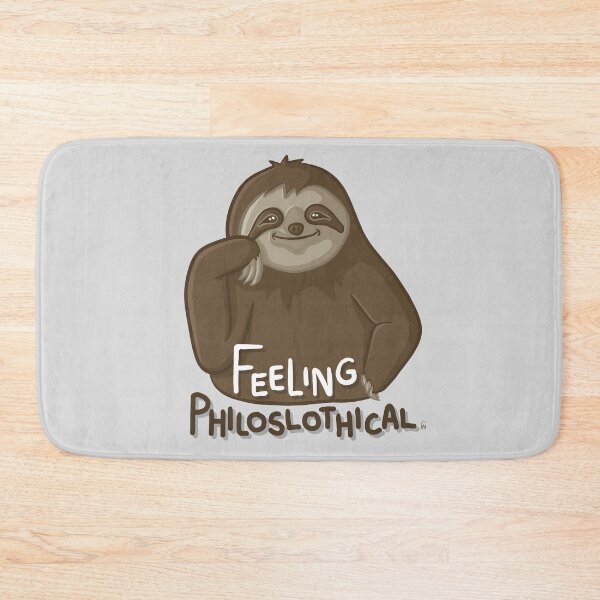 Item preview, Feeling Philoslothical Funny Sloth Cartoon Pun Digital Illustration designed and sold by AlmightyClaire.