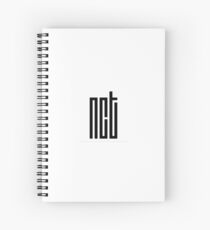 NCT Logo Black Spiral Notebook