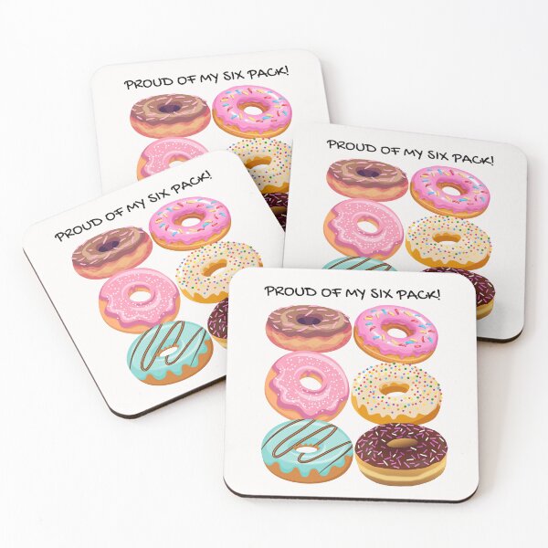 Item preview, Proud of my six pack. Donut six pack. designed and sold by JellyBeenzz.