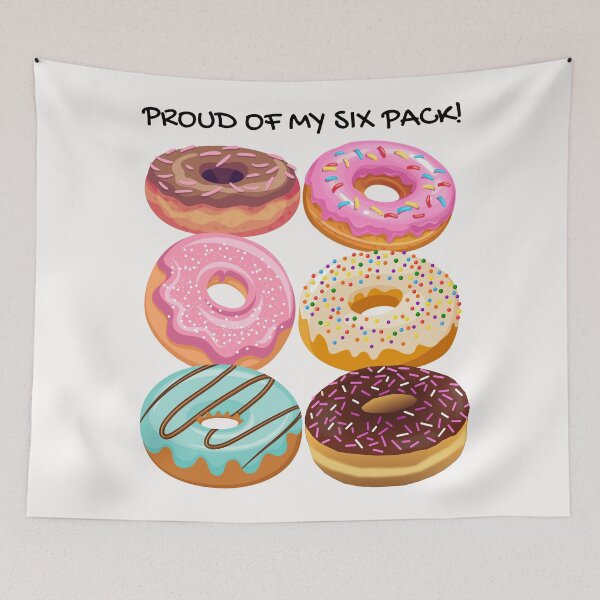 Item preview, Proud of my six pack. Donut six pack. designed and sold by JellyBeenzz.