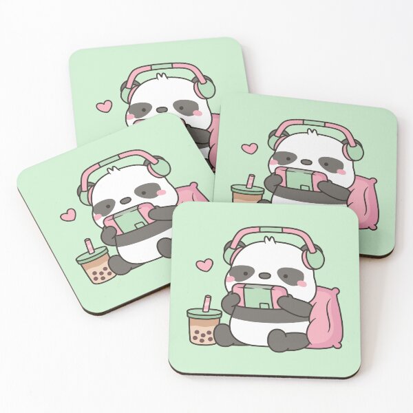 Item preview, Cute Little Panda Gamer With Headphones designed and sold by rustydoodle.
