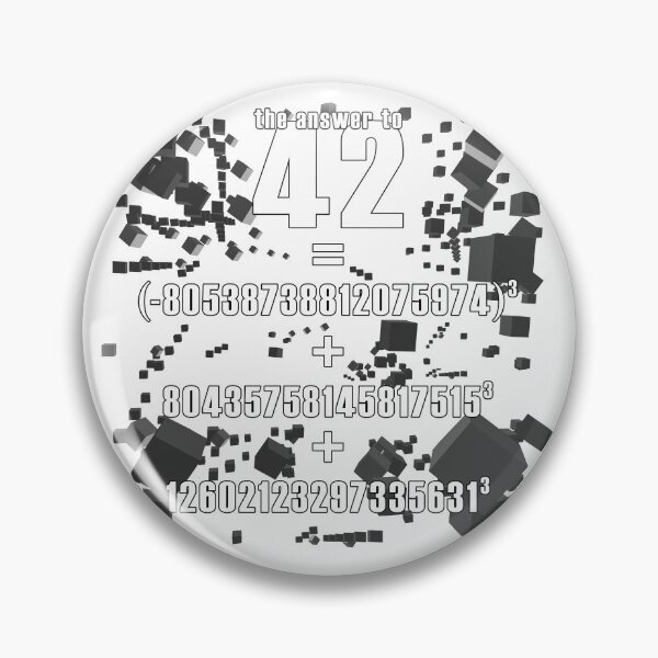 Item preview, Sum of 3 Cubes = 42 designed and sold by THE FEZZLER.