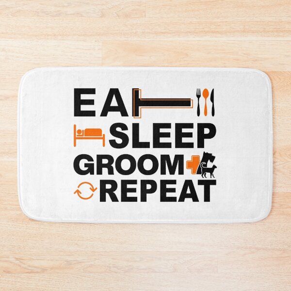 Item preview, Dog Grooming, Eat Sleep Groom Repeat designed and sold by graphic-genie.
