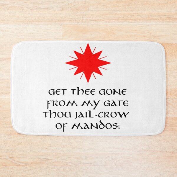 Item preview, Get Thee Gone Jail-Crow Angry Fëanor Silmarillion designed and sold by starbrow.