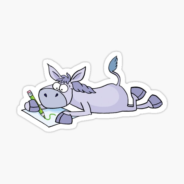Donkey Artist Sticker