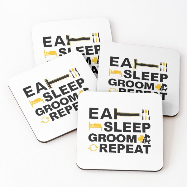 Item preview, Dog Grooming, Eat Sleep Groom Repeat designed and sold by graphic-genie.