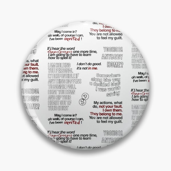 Item preview, Damon Salvatore Quotes TVD -Vampire Diaries designed and sold by mariasaesthetic.