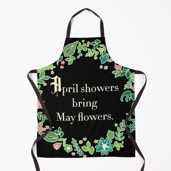 Item preview, April showers bring may flowers - funny proverb. designed and sold by angelisart.