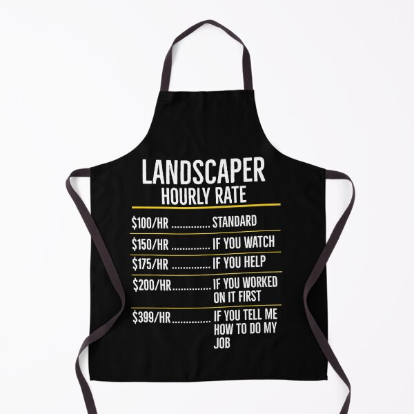 Item preview, Landscaper Hourly Rate Funny Gift designed and sold by AwesomeWorld1.