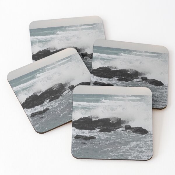 Item preview, The waves of the Jeju sea crashing on the rocks , Jeju Island, Korea. designed and sold by human8891.