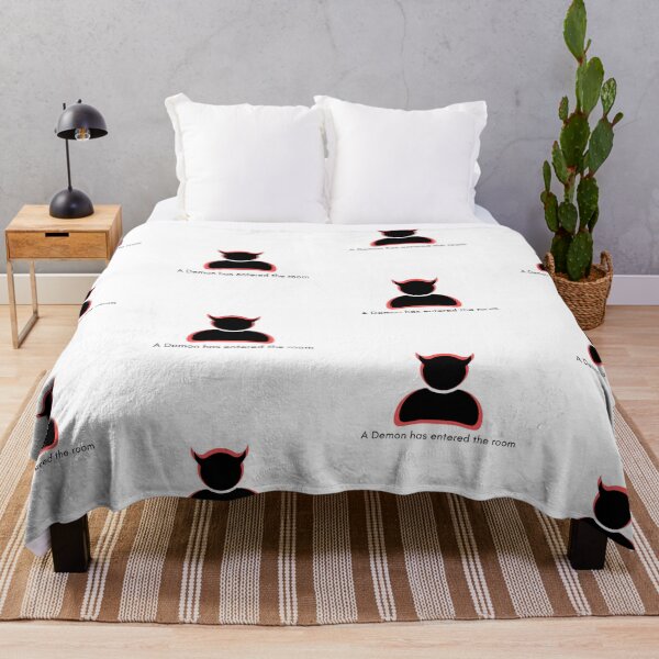 Item preview, Demon Has Entered the room Meme Pun Funny Joke designed and sold by ICRainbowMoons.