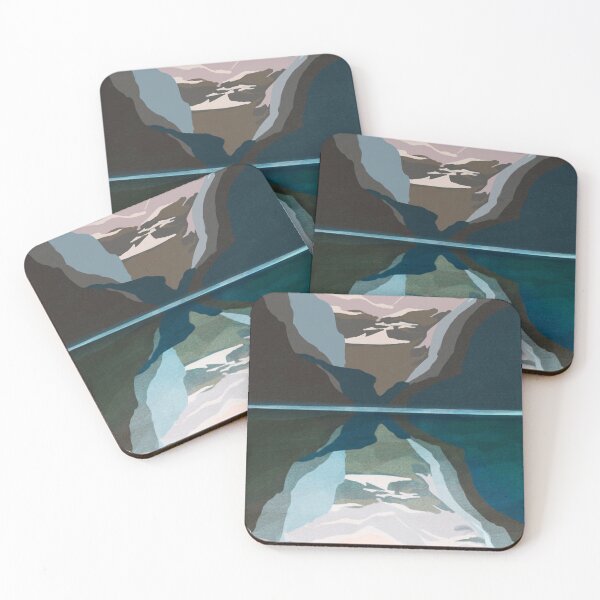 Item preview, Mountains on a Lake designed and sold by PocketFinchArt.