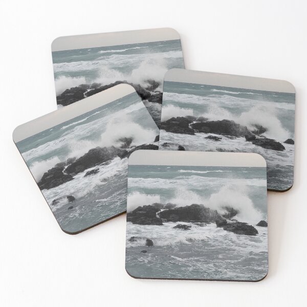 Item preview, The waves of the Jeju sea crashing on the rocks , Jeju Island, Korea. designed and sold by human8891.