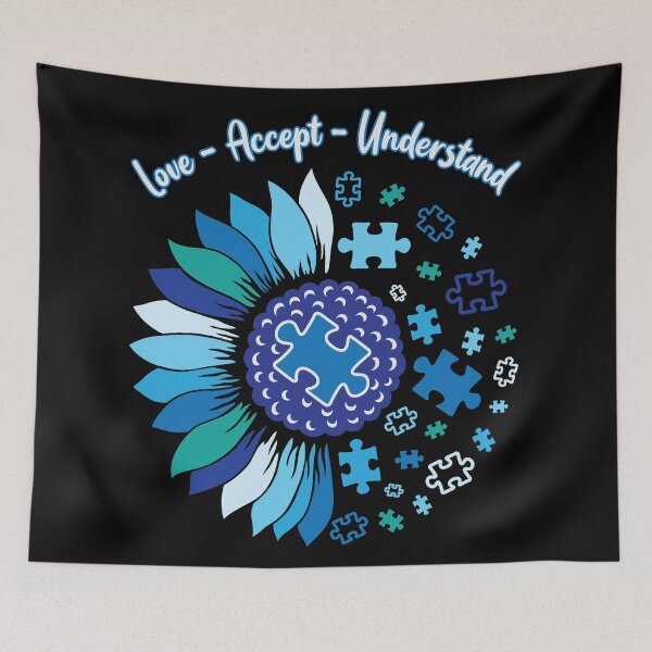 Item preview, In April We Wear Blue, Autism Awareness, Love Accept Understand designed and sold by hoangthedoodler.