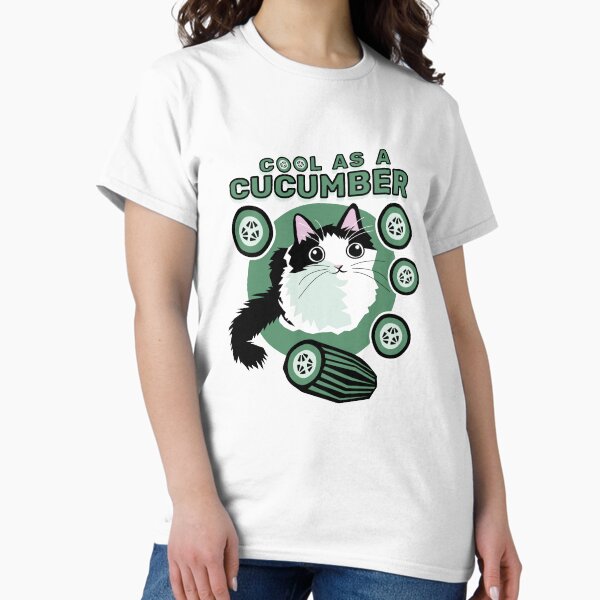 Item preview, Cool As A Cucumber Tuxedo Cat designed and sold by mauricucumber.