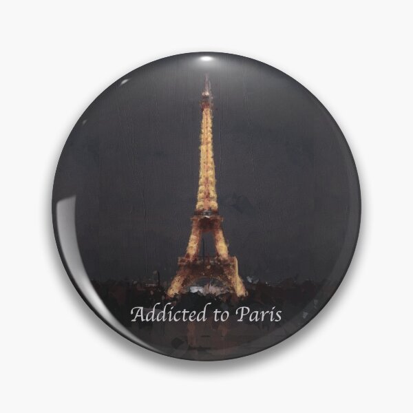 Item preview, Addicted to Paris- the view of Eiffel in the night with oil painting effect designed and sold by Chen-ChenLand.