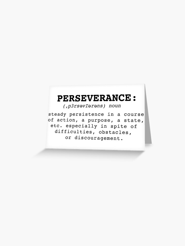 define the word perseverance
