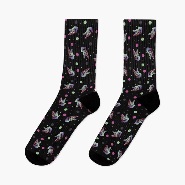 Item preview, Be Weird - creepy cute colorful creature pattern (black) designed and sold by zazuzanta.